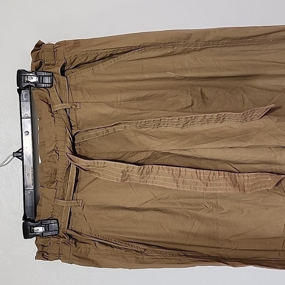 Rewind Wide Leg Tie Waist Pants Brown Size Small - Picture 2 of 8